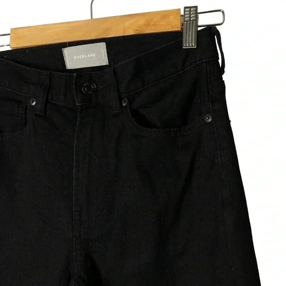Everlane  Boyfriend Black High Rise Denim Modern Stretch Jeans Size 24 - Picture 7 of 8